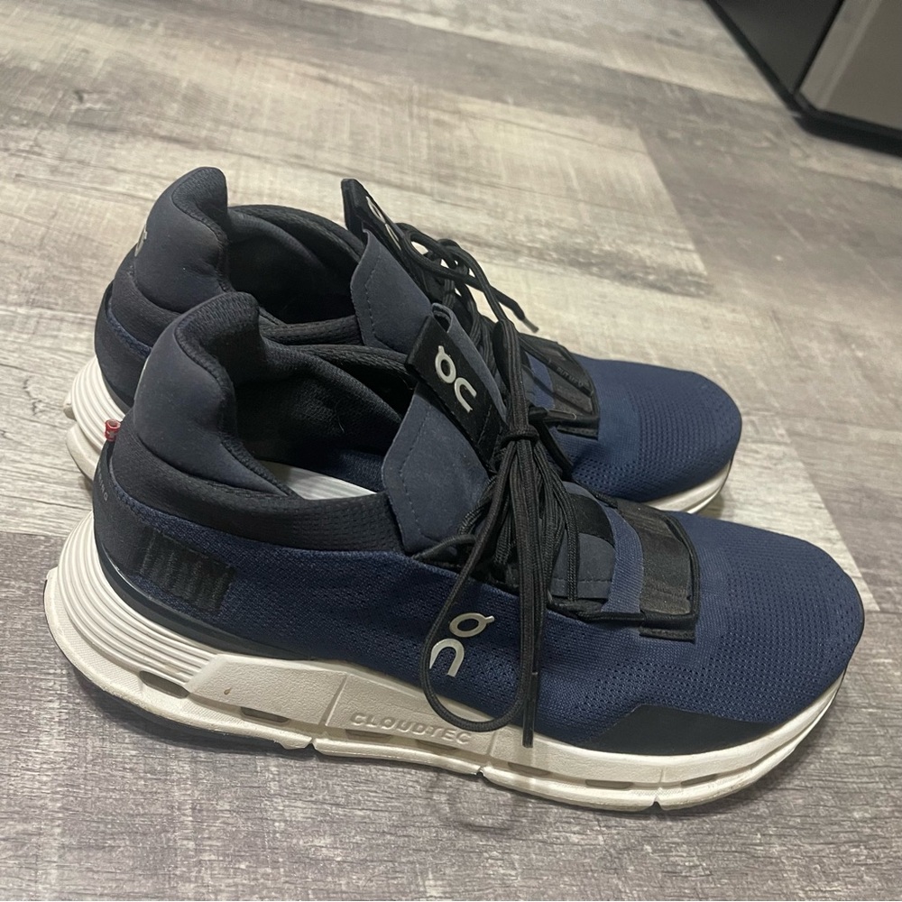 On Running Men's Blue and Black Sneakers